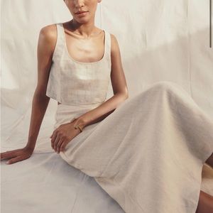 Reformation Linen Skirt & Top Set